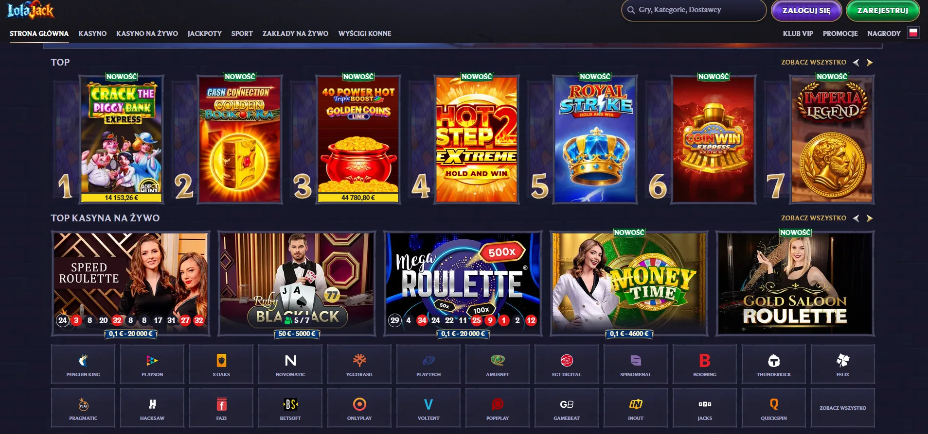 Lolajack Casino Logowanie